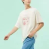 Tricou cu imprimeu grafic, mărime asiatică „Alb”
