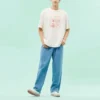 Tricou cu imprimeu grafic, mărime asiatică „Alb”