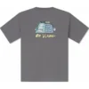 Tricou cu imprimeu grafic pentru vară, mărimi asiatice „Grey”