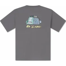 Tricou cu imprimeu grafic pentru vară, mărimi asiatice „Grey” Tricou cu imprimeu grafic pentru vară, mărimi asiatice „Grey”