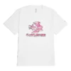 Tricou cu imprimeu grafic stele, chevron și nori, mărimi asiatice „Alb”