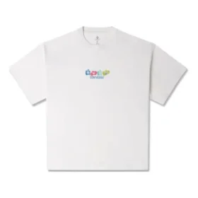 Tricou cu imprimeu „Grow Together” cu talie înaltă, mărimi asiatice „Egret”