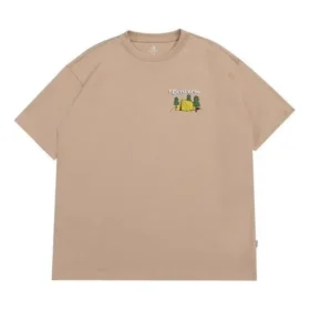 Tricou cu imprimeu pentru exterior, mărimi asiatice „Oat Milk”