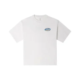 Tricou cu imprimeu retro cu barcă cu pânze, mărimi asiatice „Alb”