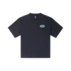 Tricou cu imprimeu retro cu barcă cu pânze, mărimi asiatice „Negru”