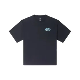 Tricou cu imprimeu retro cu barcă cu pânze, mărimi asiatice „Negru”
