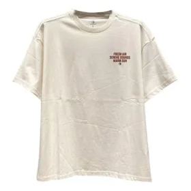 Tricou cu logo Chevron cu text, mărimi asiatice „Beige”