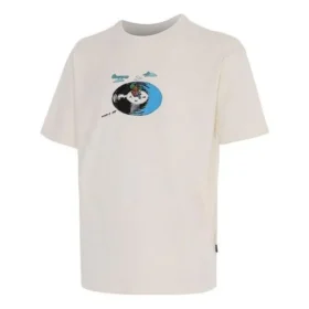 Tricou cu logo Disk Jockey, mărimi asiatice „Alb”