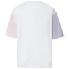 Tricou cu logo imprimat, mărimi asiatice „Alb-roz”