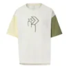 Tricou cu logo imprimat Mărimi asiatice „Alb-verde”