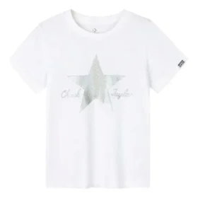 Tricou cu logo imprimat, mărimi asiatice „White Silver”