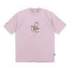 Tricou cu logo inimă și șiret de pantof, mărimi asiatice „Blush Purple”