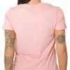 Tricou cu logo în față, mărimi asiatice „Roz Alb”