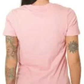 Tricou cu logo în față, mărimi asiatice „Roz Alb”