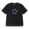 Tricou cu logo One Star, mărimi asiatice, „Black BLue”