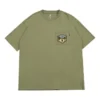 Tricou cu logo pe buzunar, mărimi asiatice „Army Green”