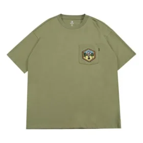 Tricou cu logo pe buzunar, mărimi asiatice „Army Green”