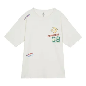 Tricou cu logo „Put-a-Smile-On-Your-Face” Mărimi asiatice „Alb”