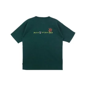 Tricou cu logo Put-a-Smile-On-Your-Face, mărimi asiatice „Green”