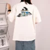 Tricou cu logo skateboard Mărimi asiatice „Alb”