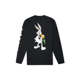 Tricou cu mânecă lungă Converse x Bugs Bunny, mărimi asiatice „Negru”