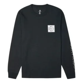 Tricou cu mânecă lungă Distorted Court Mărimi asiatice „Negru”