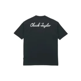 Tricou cu mânecă scurtă Converse Classic Chuck pentru bărbați, negru