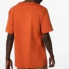 Tricou cu mânecă scurtă Converse Renew pentru bărbați, cu imprimeu alfabet, portocaliu