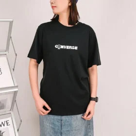 Tricou cu mânecă scurtă Earth Moon Sun, mărimi asiatice „Negru”