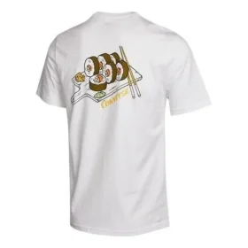 Tricou cu mânecă scurtă și buzunar cu imprimeu Sushi, mărimi asiatice „Alb”