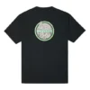 Tricou cu mânecă scurtă și guler rotund pentru bărbați, cu imprimeu logo Converse, negru