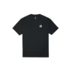 Tricou cu mânecă scurtă și guler rotund pentru bărbați, cu imprimeu logo Converse, negru