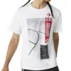 Tricou cu mânecă scurtă și imprimeu ERX, mărimi asiatice „Alb”