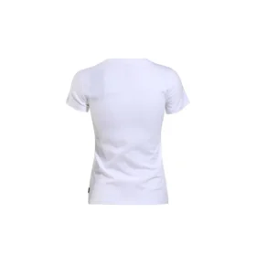 Tricou cu mânecă scurtă și imprimeu floral, alb