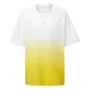 Tricou cu mânecă scurtă și imprimeu logo în degrade, galben