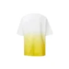 Tricou cu mânecă scurtă și imprimeu logo în degrade, galben