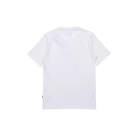 Tricou cu mânecă scurtă și slogan Logo pentru bărbați, alb