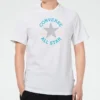 Tricou cu mânecă scurtă și slogan Logo pentru bărbați, alb