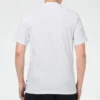 Tricou cu mânecă scurtă și slogan Logo pentru bărbați, alb