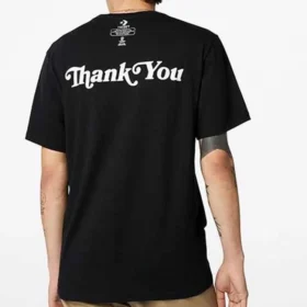 Tricou cu mânecă scurtă, imprimeu cu litere, negru