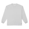 Tricou cu mâneci lungi și logo brodat Gold Standard, mărimi asiatice „Gri”