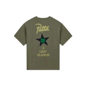 Tricou cu mâneci scurte Converse x Patta Four-Leaf Clover Mărimi asiatice „Verde măslin”