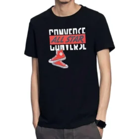 Tricou cu mâneci scurte Dangling Chuck, mărimi asiatice „Black”