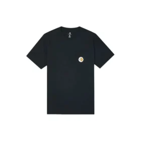 Tricou cu mâneci scurte și buzunar cu imprimeu sushi, mărimi asiatice „Negru”