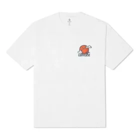 Tricou cu mâneci scurte Moving Mountains Mărimi asiatice „Alb”