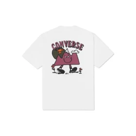 Tricou cu mâneci scurte Moving Mountains Mărimi asiatice „Alb”
