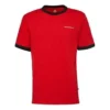Tricou cu mâneci scurte Slub Ringer, mărimi asiatice „Roșu”
