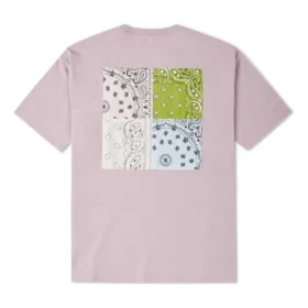 Tricou cu model Paisley, mărimi asiatice „Roz”