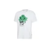 Tricou cu ochelari de soare și flori și craniu, mărimi asiatice „White”