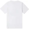 Tricou cu patch distorsionat, mărimi asiatice „Alb, portocaliu, verde-albastru”